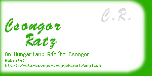csongor ratz business card